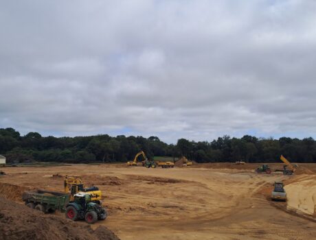 terrassement unité de méthanisation PIGEON Bretagne Sud