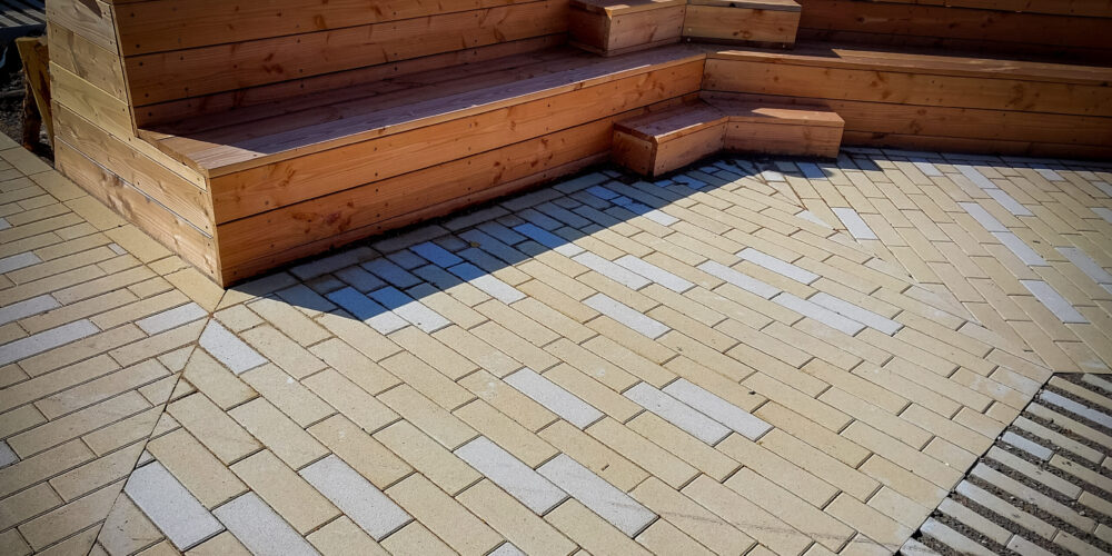 aménagement pavés SFAC école