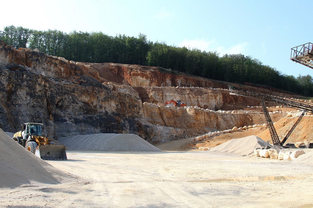 Visite de la carrière des Dîmes pour les élus de Craon